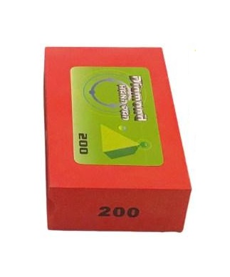 Diamond Hand Burnishing Block Red 200 Grit